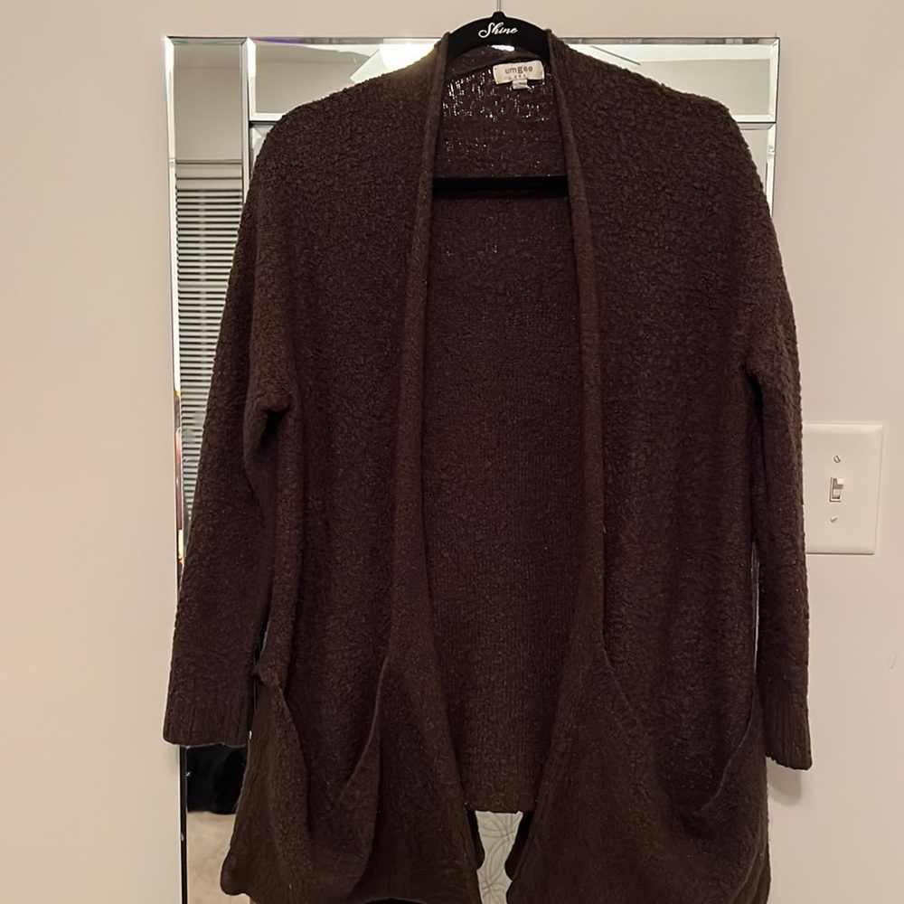 Dark brown cardigan